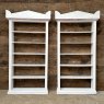 Vintage Pair Of Wall Mounted Georgian Style Bookcases