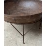 Large Rustic Iron Fire Pit On Stand