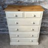 Contemporary Painted Solid Pine Chest Of Drawers