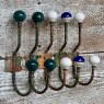 Multicoloured Painted Metal Single Hat & Coat Hook