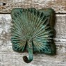 Rustic Painted Wood & Metal Fan Hook