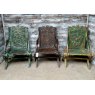 Rustic Carved Hardwood Glastonbury Chairs