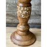 Large Carved Hardwood Candlestick