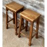 Antique Arts & Crafts Elm And Pine Stools