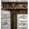 Impressive Antique 18th Century "Kings" Carved Oak Fireplace Surround