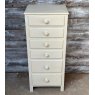 Contemporary Tall Solid Pine Painted Chest Of Drawers