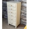 Contemporary Tall Solid Pine Painted Chest Of Drawers