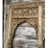 Fantastic Vintage Intricately Carved Teak Triple Window