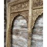 Fantastic Vintage Intricately Carved Teak Triple Window