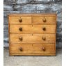 Stunning Large Antique Waxed Pine Chest Of Drawers