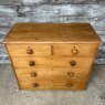 Stunning Large Antique Waxed Pine Chest Of Drawers