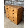 Stunning Large Antique Waxed Pine Chest Of Drawers