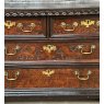 Antique 18th Century European Penwork Cedar Chest Of Drawers