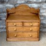 Antique Large 19th Century Waxed Pine Chest Of Drawers