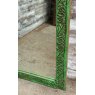 Vintage Rustic Carved Teak Large Mirror