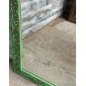 Vintage Rustic Carved Teak Large Mirror