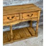 Antique Victorian Waxed Pine Farmhouse Sideboard