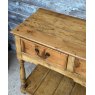 Antique Victorian Waxed Pine Farmhouse Sideboard