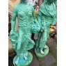 Set Of Painted Cast Iron Statues Of The Four Seasons