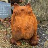 Large Cast Iron Hippo Statue