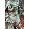 Fantastic Rustic Painted Cast Iron Statue Of Roman General