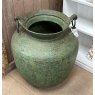 Fantastic Large Patinated Copper Olive Pot Urn