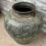 Rare Large Patinated Copper Olive Pot Urn