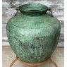 Fabulous & Rare Massive Copper Olive Pot Urn On Stand