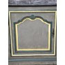 Rustic Painted Hardwood Marble Topped Cabinet