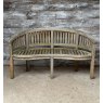 Quality Solid Teak Kidney Shaped Garden Bench