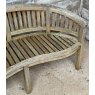 Quality Solid Teak Kidney Shaped Garden Bench