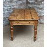 Antique Victorian Farmhouse Rustic Pine Dining Table