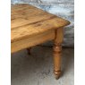 Antique Victorian Farmhouse Rustic Pine Dining Table