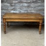 Antique Victorian Farmhouse Rustic Pine Dining Table