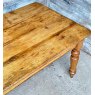 Antique Victorian Farmhouse Rustic Pine Dining Table