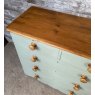 Antique Painted Victorian Pine Chest Of Drawers