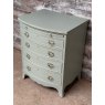 Antique Small Painted Mahogany Bedroom Chest Of Drawers