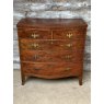 Beautiful Edwardian Mahogany Large Bow Front Chest of Drawers