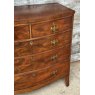 Beautiful Edwardian Mahogany Large Bow Front Chest of Drawers