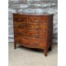 Beautiful Edwardian Mahogany Large Bow Front Chest of Drawers