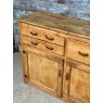 Rustic Antique Edwardian Farmhouse Waxed Pine Sideboard