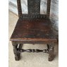 Rare & Unusual Antique Elizabethan Carved Oak Hall Chair