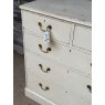 Antique Rustic Painted Edwardian Chest Of Drawers