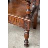 Imposing Antique Early 20th Century Welsh Bardic Carved Oak Chair