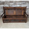 Exquisite Antique 19th Century Flemish Revival Carved Oak Settle