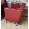 Mid Century Style Leatherette Tub Chairs