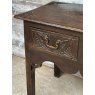 Antique Carved Oak Gothic Side Table