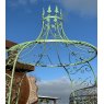 Fabulous Decorative Painted Wrought Iron Garden Gazebo