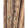 Antique Victorian Farmhouse Pine Ledge & Brace Cupboard