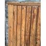 Antique Victorian Farmhouse Pine Ledge & Brace Cupboard